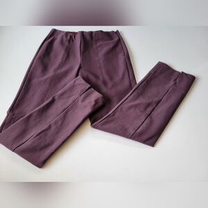Vince. Women's Split Hem Stretch Dress Pants Size M Burgundy
